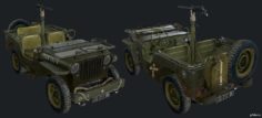 COD:WW2 USA Willy’s Jeep 3D Model