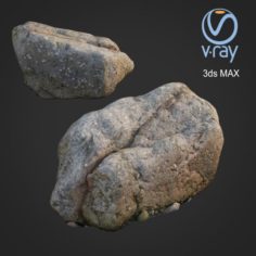3d scanned nature stone 42 3D Model