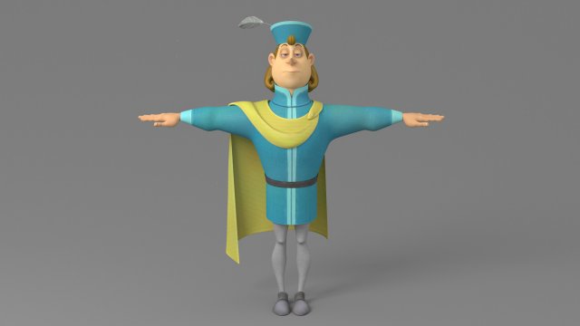 Cartoon prince 3D Model