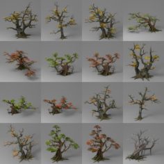 Tree Set 01 3D Model
