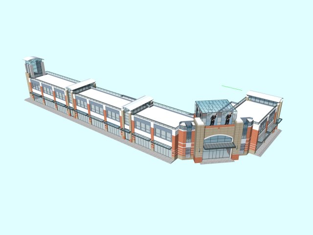 City planning fashionable Commercial Street office design – 140 3D Model