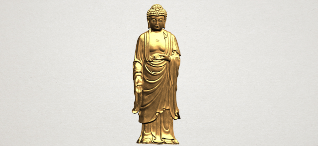 Gautama Buddha standing 3D Model