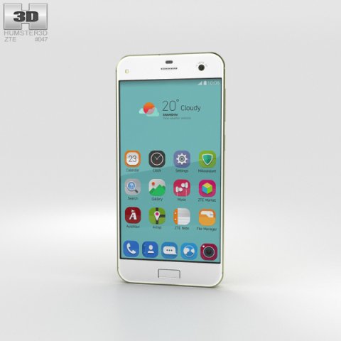 ZTE Blade S7 Lemon Green 3D Model