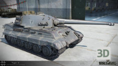 3D-Model 
Germany Tiger 2 Tank