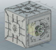 Mechanical safe with code lock 3D Model