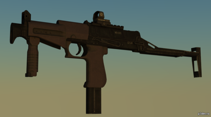 SR-2 Veresk + Deltapoint Leupold 3D Model