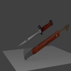 Bayonet for AK Pattern Rifle						 Free 3D Model