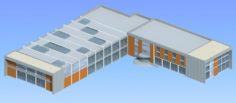 School building 052 3D Model