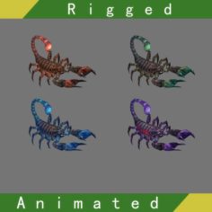 Scorpion Rigged Animated 3D Model