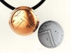 The pendant is the shield of Sparta 3D Model