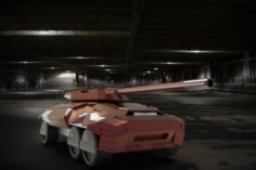 SciFi tank 3D Model