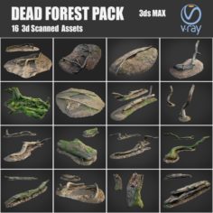 Dead forest asset bundle pack 3D Model