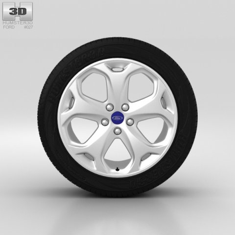 Ford Mondeo Wheel 18 inch 001 3D Model