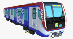 Moscow metro train 3D Model