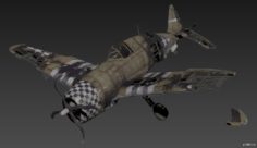 Republic P-47 Thunderbolt(destroyed) 3D Model