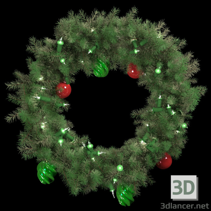 3D-Model 
Christmas wreath
