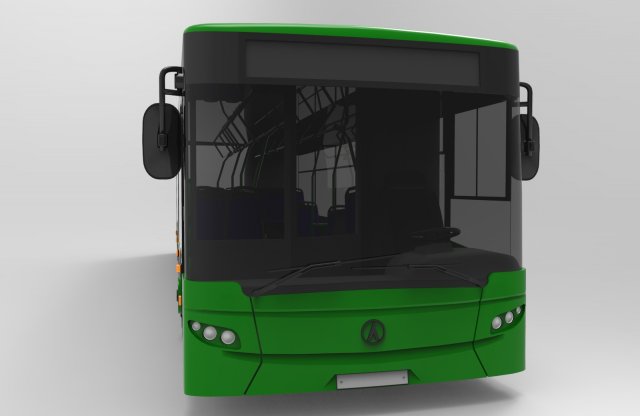 Bus LAZ-a183 CityLAZ-12 by sqmix 3D Model