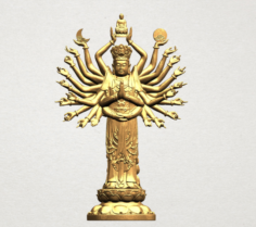 Avalokitesvara Bodhisattva – multi hand 3D Model