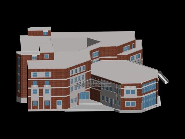 School building 077 3D Model