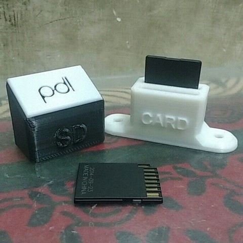 SD Card Holder For Aluminium Extrusion 3D Print Model