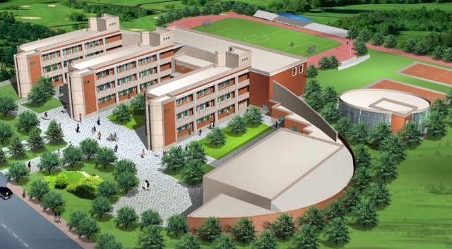 School building 093 3D Model
