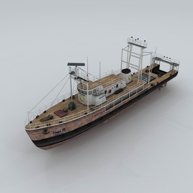 Transport ship 89384 3D Model