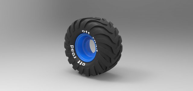 Offroad wheel 2 Free 3D Model