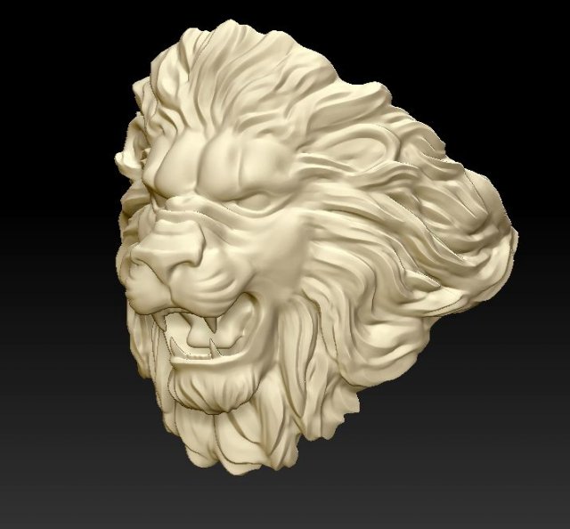 Lion ring light 3D Model