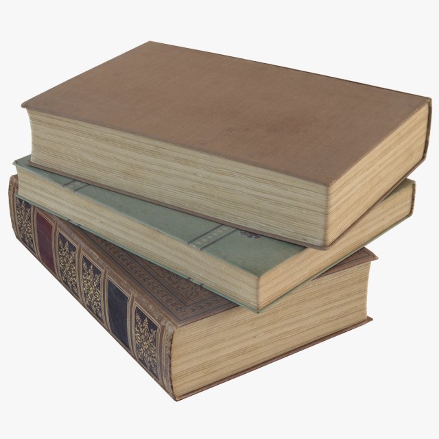 Old Books 3D Model