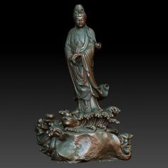 HD Scan Buddha 6B Statue – Ready Print 3D Model