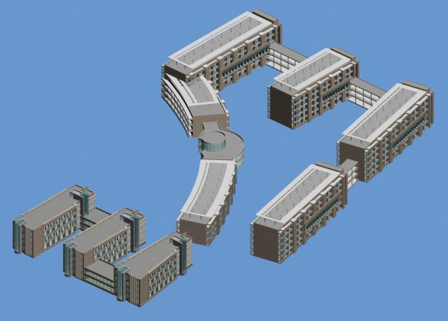 School building 148 3D Model