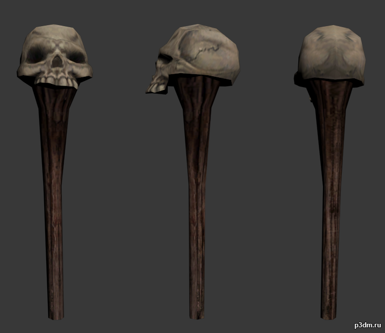 Scull Club 3D Model