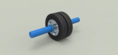 Twin-wheeled gymnastic roller 3D Model