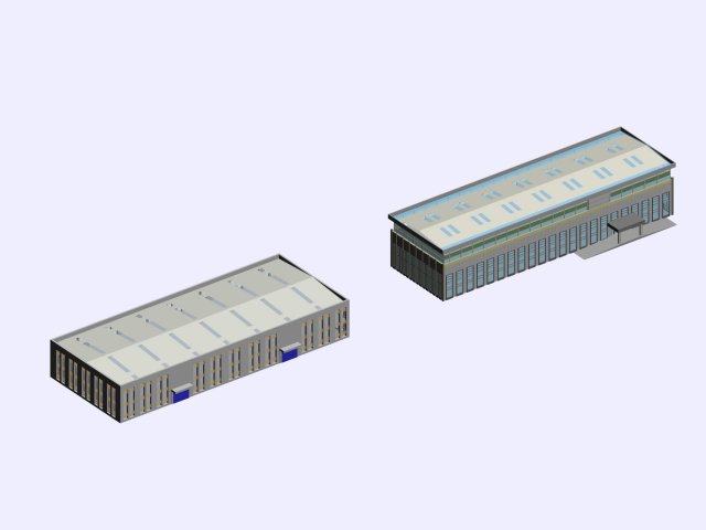 Factory building 026 3D Model