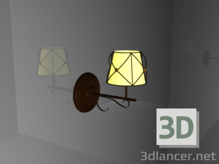 3D-Model 
wall sconce