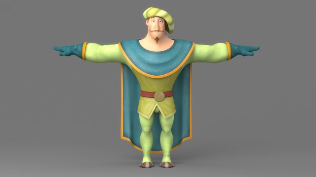 Cartoom man 3 3D Model