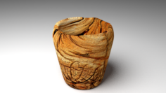 Mug of wood 3D Model