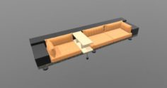 Sofa modular prefabricated 3D Model