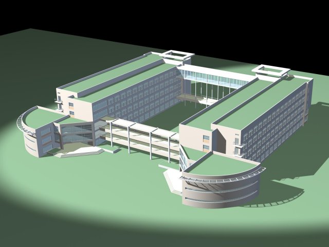 School building 031 3D Model