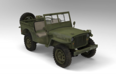 Willys Jeepout 3D Model