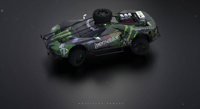 2017 Ford GT EcoBOOST HOONIGAN 3D Model