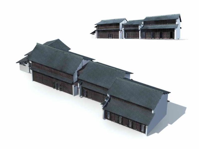 Large City Commercial Street office building design – 32 3D Model
