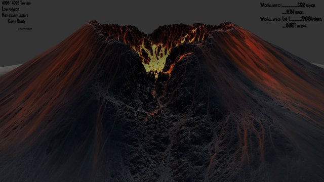 Volcano 3D Model