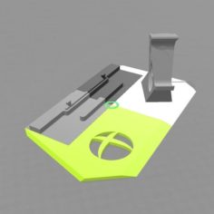 Xbox One X stand + joystick 3D Print Model