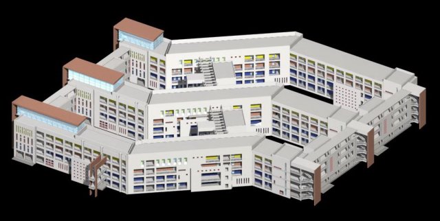 School building 121 3D Model