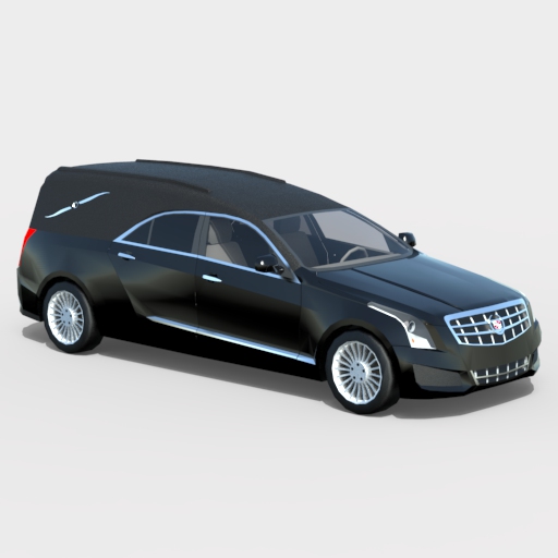 Cadillac Modern Hearse 3D Model