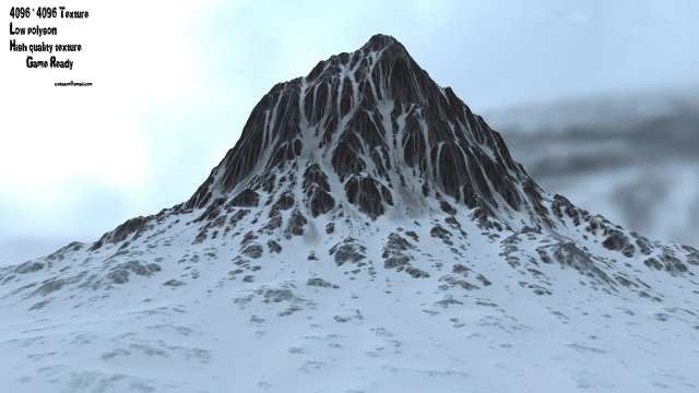 Snow mountain 3 3D Model