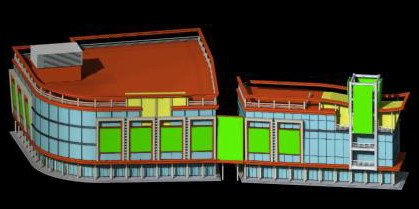 City planning fashionable Commercial Street office design – 07 3D Model