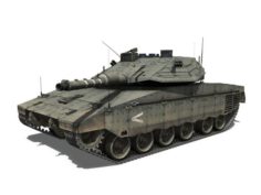 Tank Merkava IV 3D Model