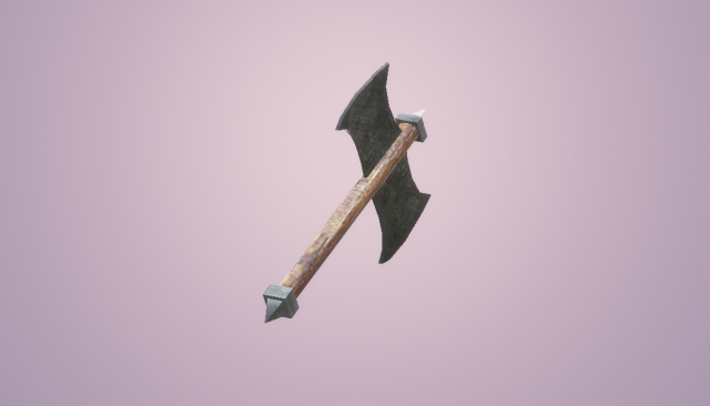 Tomahawk medieval low poly Free 3D Model